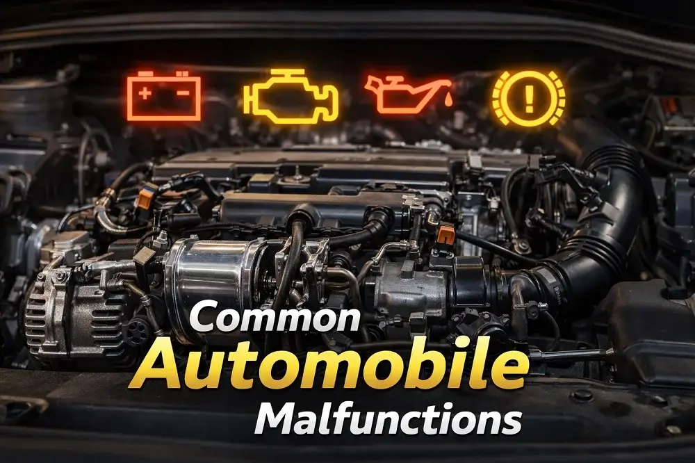 common automobile malfunctions engine battery transmission problems