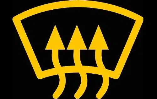 Front Windshield Defroster Indicator