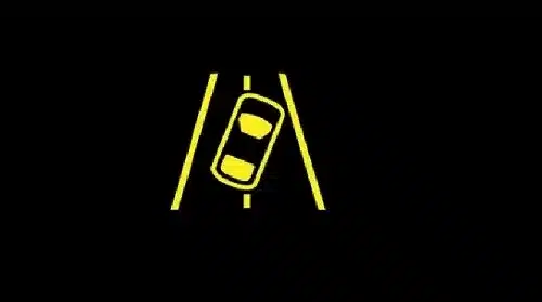 Lane Change Warning Indicator