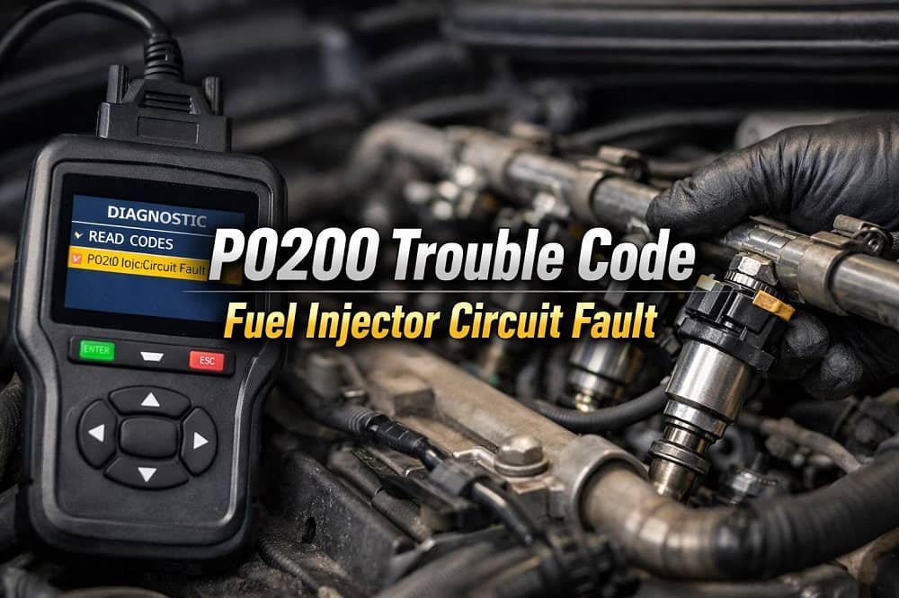 P0200 trouble code fuel injector circuit fault