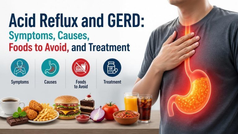 Acid Reflux and GERD: Symptoms, Causes, Foods to Avoid, and Treatment