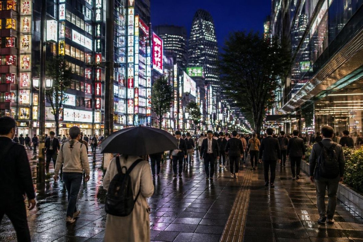 Afternoon and Evening in Shinjuku