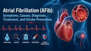 Atrial Fibrillation (AFib): Symptoms, Causes, Diagnosis, Treatment, and Stroke Prevention