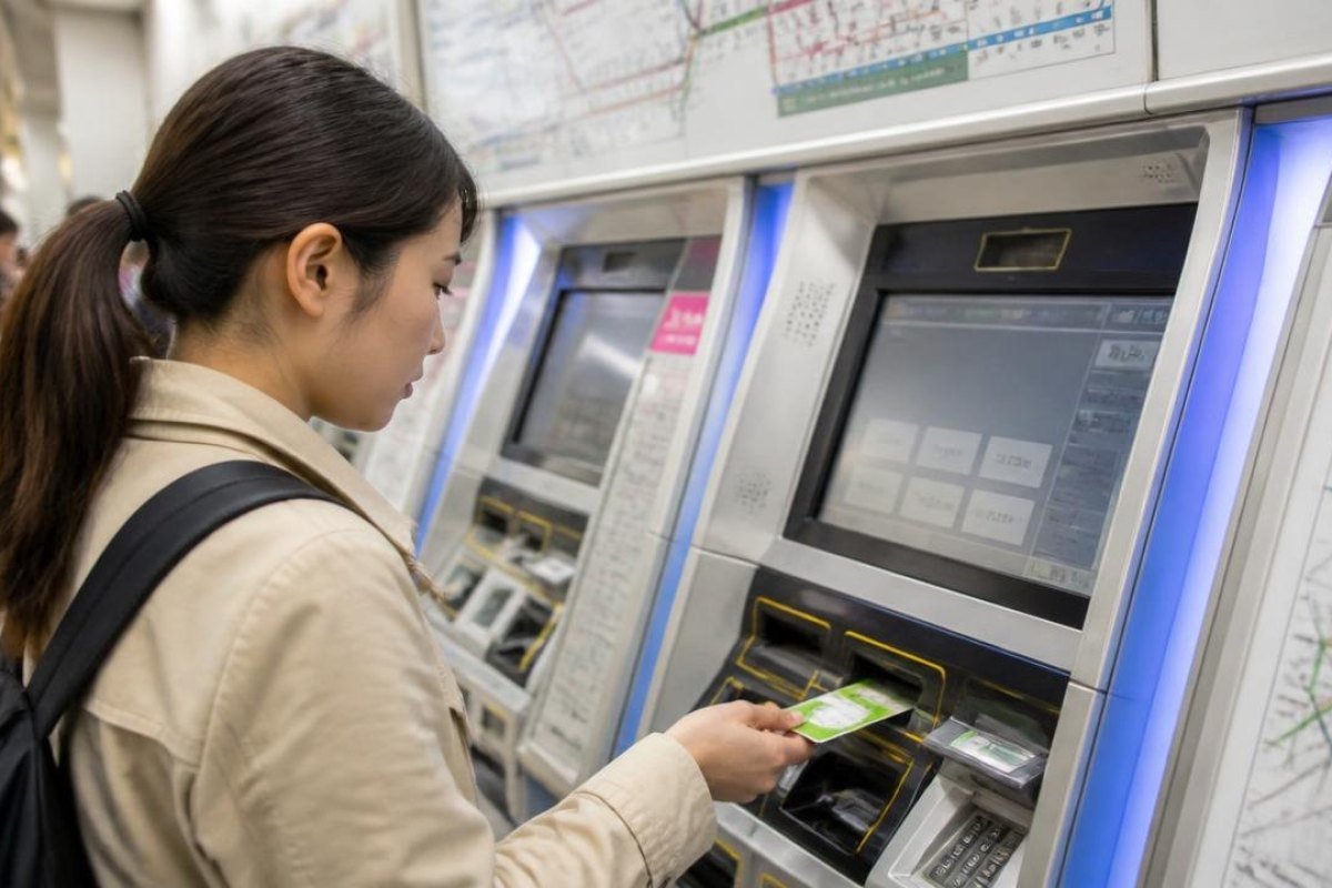 Buying and recharging a transit card