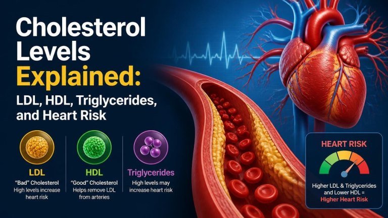 Cholesterol Levels Explained: LDL, HDL, Triglycerides, and Heart Risk