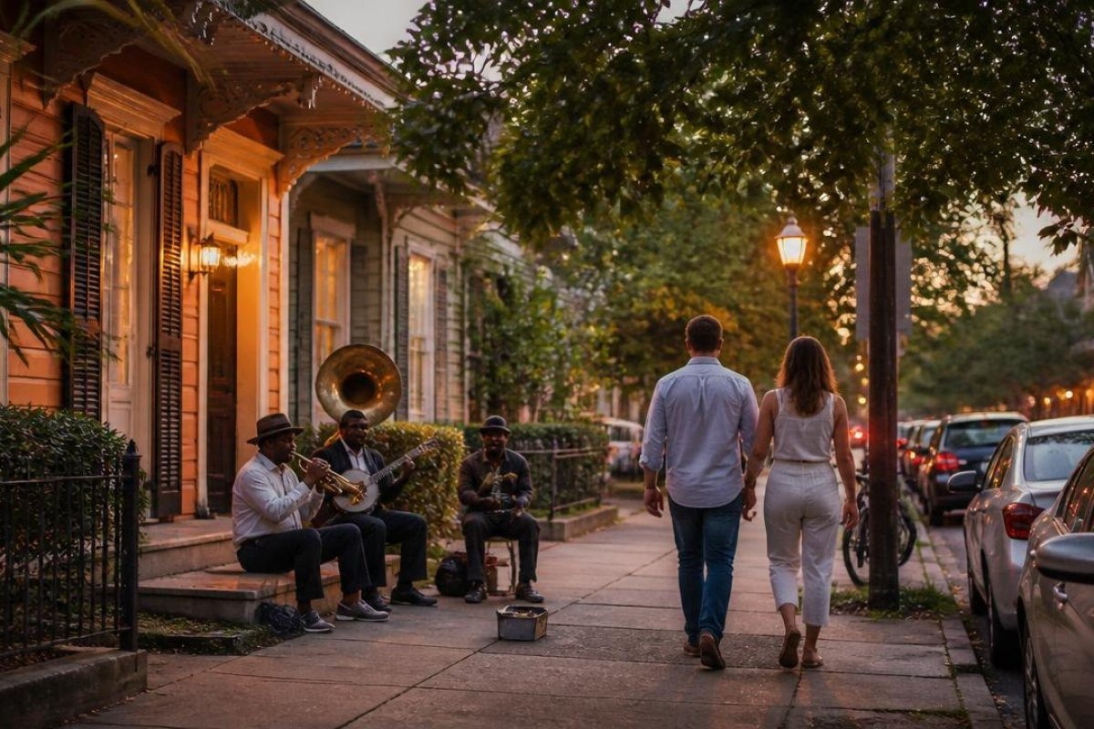 Evening: Uptown Food and Neighborhood Music