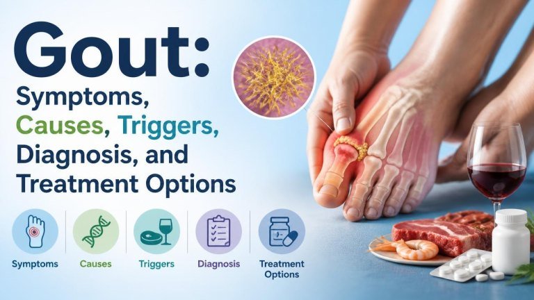 Gout: Symptoms, Causes, Triggers, Diagnosis, and Treatment Options