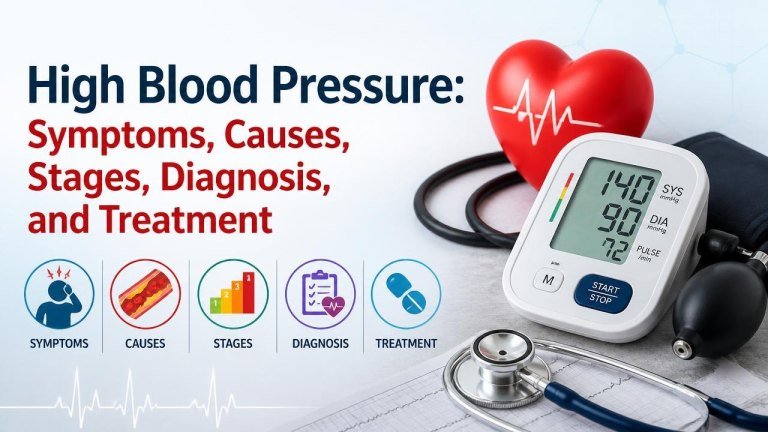 High Blood Pressure: Symptoms, Causes, Stages, Diagnosis, and Treatment