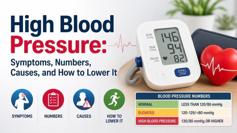 High Blood Pressure: Symptoms, Numbers, Causes, and How to Lower It