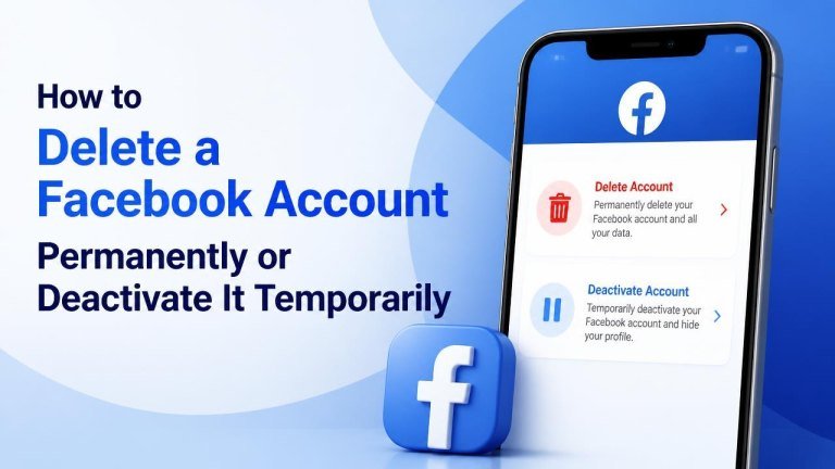 How to Delete a Facebook Account Permanently or Deactivate It Temporarily