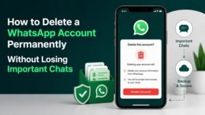 How to Delete a WhatsApp Account Permanently Without Losing Important Chats