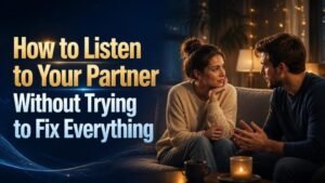 How to Listen to Your Partner Without Trying to Fix Everything