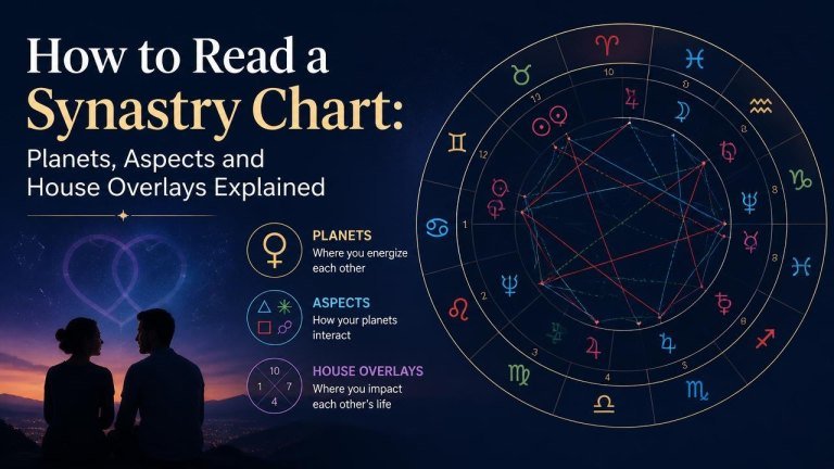 How to Read a Synastry Chart: Planets, Aspects and House Overlays Explained