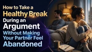 How to Take a Healthy Break During an Argument Without Making Your Partner Feel Abandoned
