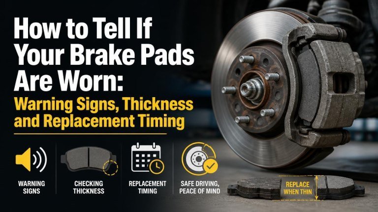 How to Tell If Your Brake Pads Are Worn: Warning Signs, Thickness and Replacement Timing