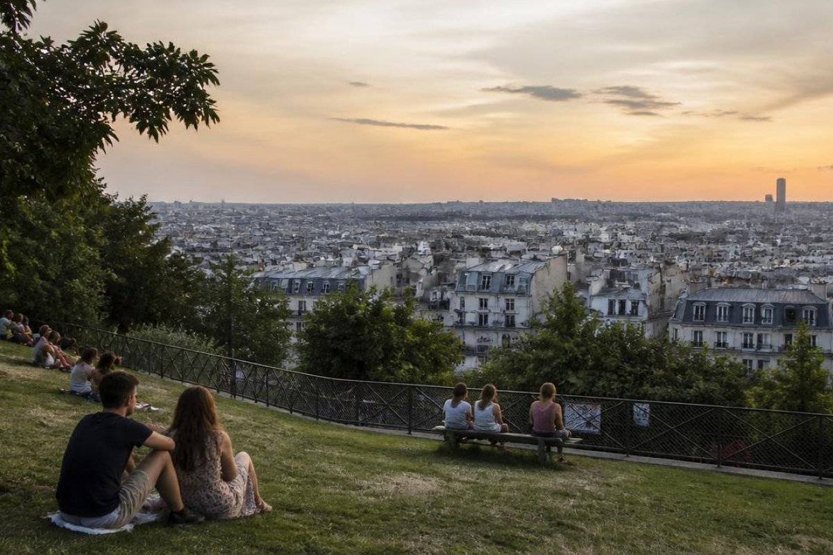 Look across the city from Parc de Belleville