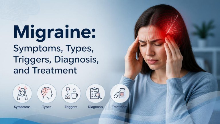 Migraine: Symptoms, Types, Triggers, Diagnosis, and Treatment
