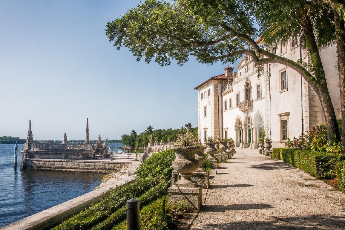 Morning: Vizcaya Museum and Gardens