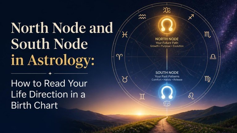 North Node and South Node in Astrology: How to Read Your Life Direction in a Birth Chart