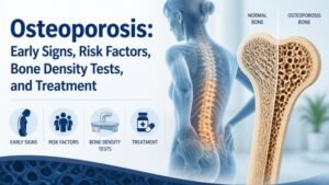 Osteoporosis: Early Signs, Risk Factors, Bone Density Tests, and Treatment