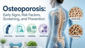 Osteoporosis: Early Signs, Risk Factors, Screening, and Prevention