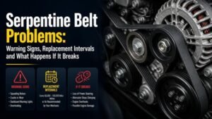 Serpentine Belt Problems: Warning Signs, Replacement Intervals and What Happens If It Breaks