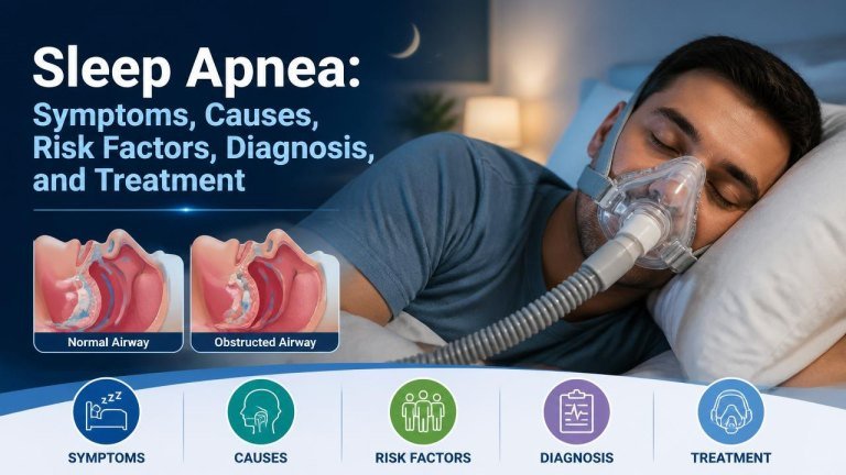 Sleep Apnea: Symptoms, Causes, Risk Factors, Diagnosis, and Treatment