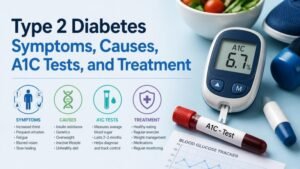 Type 2 Diabetes Symptoms, Causes, A1C Tests, and Treatment