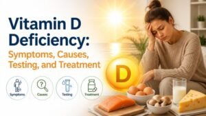 Vitamin D Deficiency: Symptoms, Causes, Testing, and Treatment