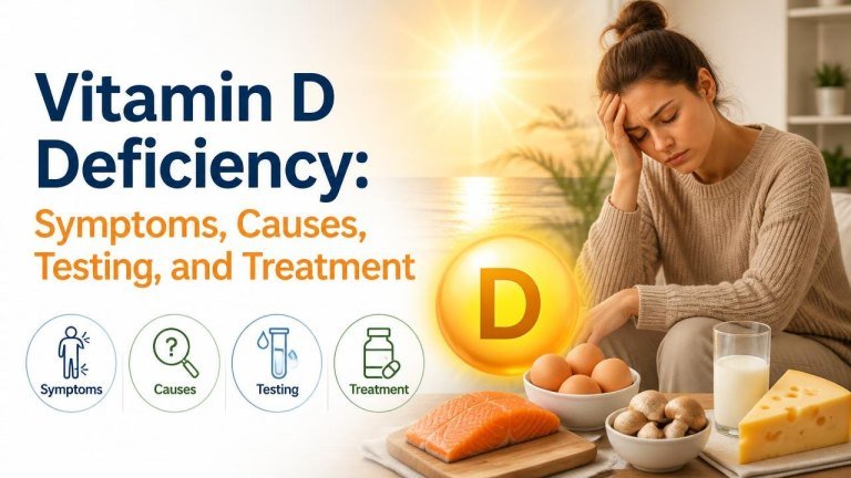 Vitamin D Deficiency: Symptoms, Causes, Testing, and Treatment