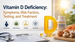 Vitamin D Deficiency: Symptoms, Risk Factors, Testing, and Treatment