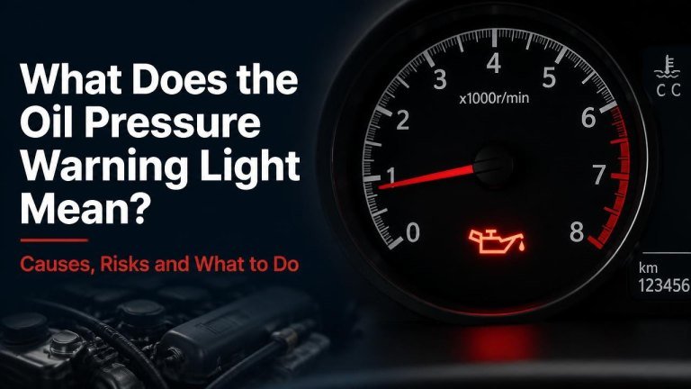 What Does the Oil Pressure Warning Light Mean? Causes, Risks and What to Do