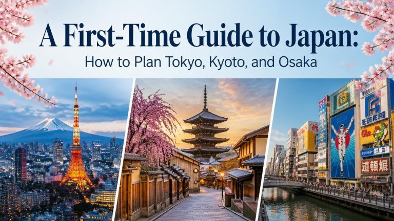 A First-Time Guide to Japan: How to Plan Tokyo, Kyoto, and Osaka