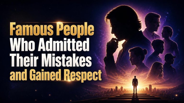 Famous People Who Admitted Their Mistakes and Gained Respect