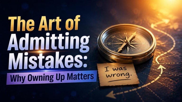 The Art of Admitting Mistakes: Why Owning Up Matters