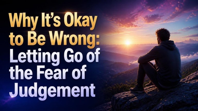 Why It’s Okay to Be Wrong: Letting Go of the Fear of Judgement